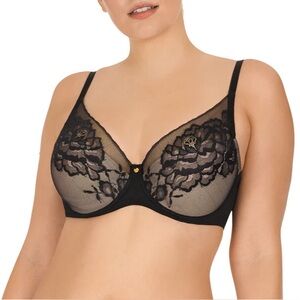 NATORI Flora Contour Bra 34G Black
Style No. 721150